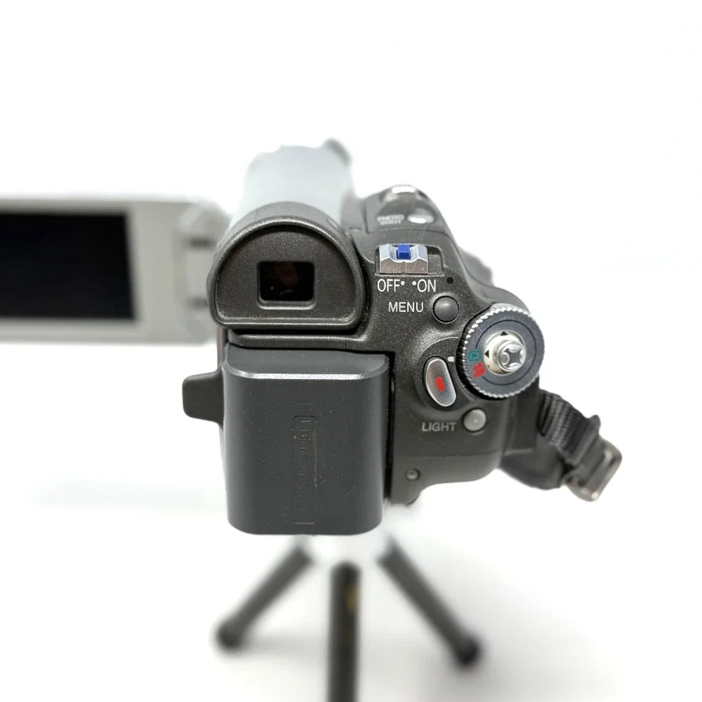 Panasonic PV-GS29 MiniDV Camcorder 30x Zoom w/ Targus Tripod Parts Read